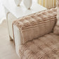 Soft Thick Faux Fur Sofa Cover Stripe Fluffy Fuzzy Non-Slip Washable Couch Covers