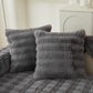 Soft Thick Faux Fur Sofa Cover Stripe Fluffy Fuzzy Non-Slip Washable Couch Covers