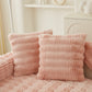 Soft Thick Faux Fur Sofa Cover Stripe Fluffy Fuzzy Non-Slip Washable Couch Covers