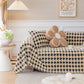 Luxury Plush Universal Couch Cover Blanket, Washable Couch Protector Houndstooth Sofa Covers