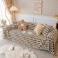 Luxury Plush Universal Couch Cover Blanket, Washable Couch Protector Houndstooth Sofa Covers