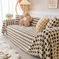 Luxury Plush Universal Couch Cover Blanket, Washable Couch Protector Houndstooth Sofa Covers