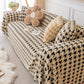 Luxury Plush Universal Couch Cover Blanket, Washable Couch Protector Houndstooth Sofa Covers