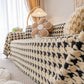 Luxury Plush Universal Couch Cover Blanket, Washable Couch Protector Houndstooth Sofa Covers