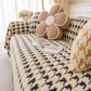 Luxury Plush Universal Couch Cover Blanket, Washable Couch Protector Houndstooth Sofa Covers