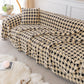 Luxury Plush Universal Couch Cover Blanket, Washable Couch Protector Houndstooth Sofa Covers