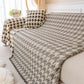 Luxury Plush Universal Couch Cover Blanket, Washable Couch Protector Houndstooth Sofa Covers