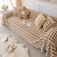 Luxury Plush Universal Couch Cover Blanket, Washable Couch Protector Houndstooth Sofa Covers