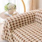 Luxury Plush Universal Couch Cover Blanket, Washable Couch Protector Houndstooth Sofa Covers