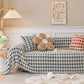 Luxury Plush Universal Couch Cover Blanket, Washable Couch Protector Houndstooth Sofa Covers