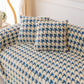 Luxury Plush Universal Couch Cover Blanket, Washable Couch Protector Houndstooth Sofa Covers