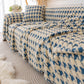 Luxury Plush Universal Couch Cover Blanket, Washable Couch Protector Houndstooth Sofa Covers