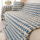 Luxury Plush Universal Couch Cover Blanket, Washable Couch Protector Houndstooth Sofa Covers