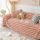 Luxury Plush Universal Couch Cover Blanket, Washable Couch Protector Houndstooth Sofa Covers