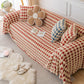 Luxury Plush Universal Couch Cover Blanket, Washable Couch Protector Houndstooth Sofa Covers