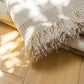 Soft Cozy Chenille Throw Cover for Couch with Tassel Accents, Dustproof Soft Throws for Sofa