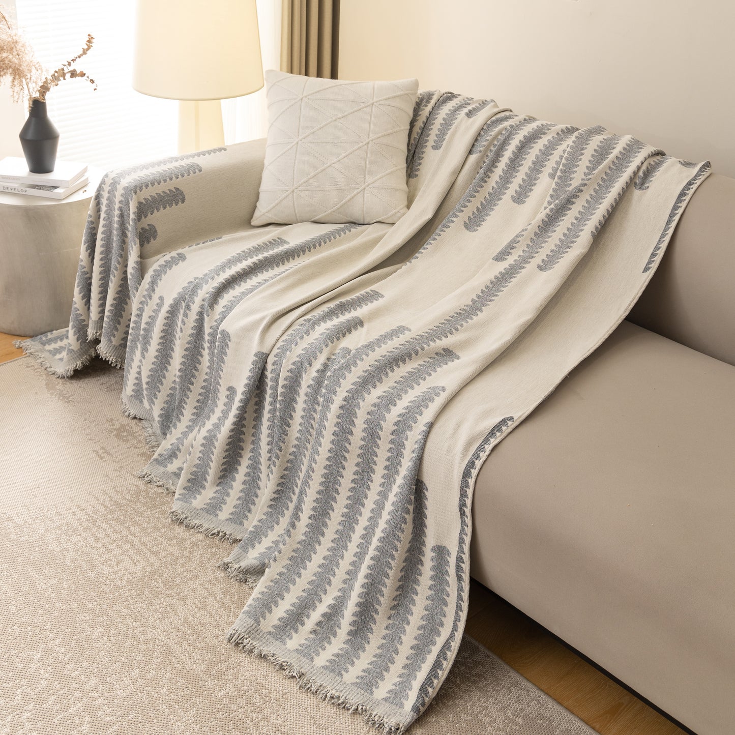 Soft Cozy Chenille Couch Cover Throws for Sofas, Couch Cover Blankets, Corner Sectional Couch Covers