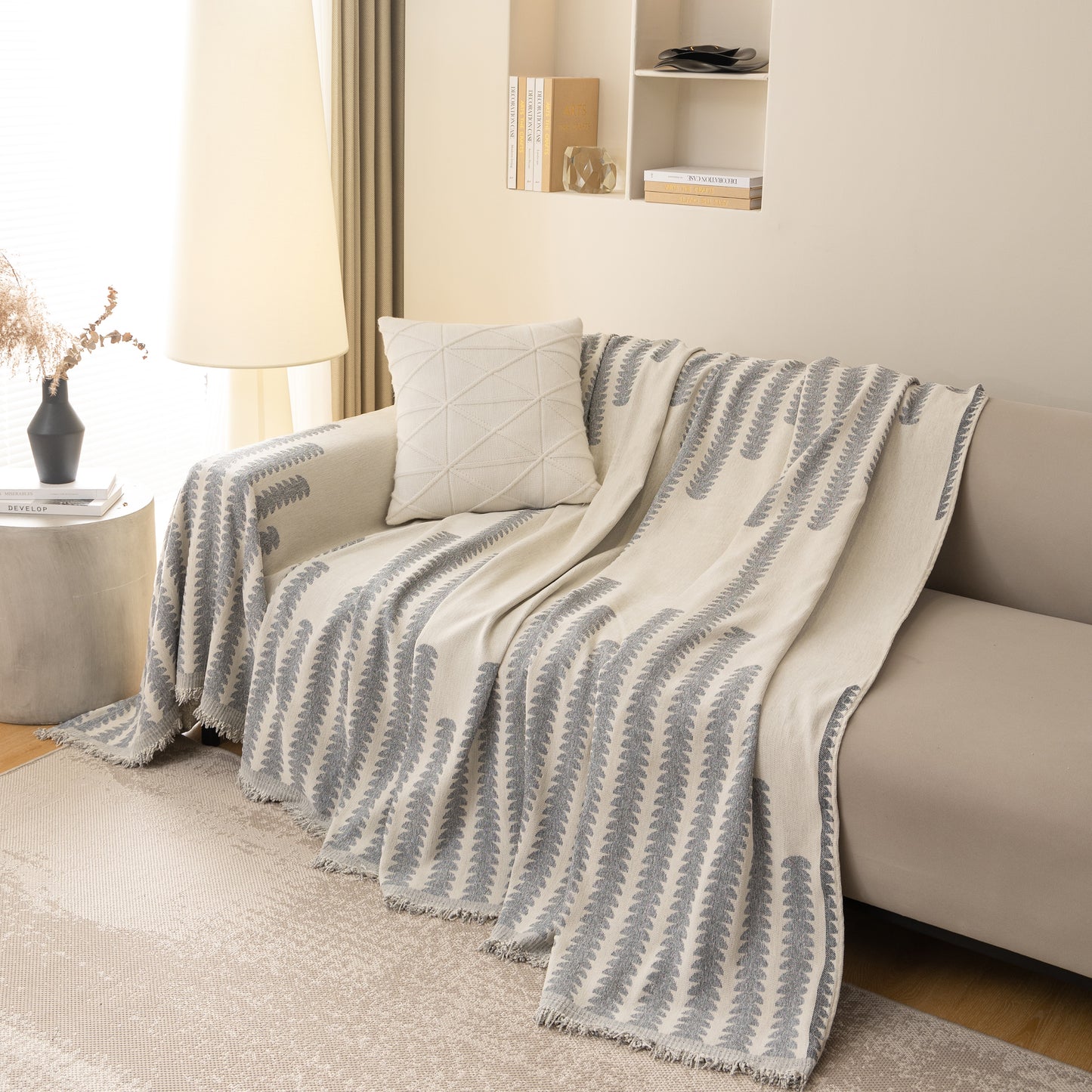 Soft Cozy Chenille Couch Cover Throws for Sofas, Couch Cover Blankets, Corner Sectional Couch Covers