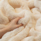 Thick Faux Rabbit Fur Sofa Cover Fluffy Plush Warm Sofa Slipcover Furniture Protector for Couch Bed