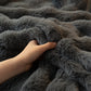 Thick Faux Rabbit Fur Sofa Cover Fluffy Plush Warm Sofa Slipcover Furniture Protector for Couch Bed