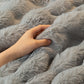 Thick Faux Rabbit Fur Sofa Cover Fluffy Plush Warm Sofa Slipcover Furniture Protector for Couch Bed