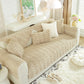 Bamboo-Style Sofa Towel, Faux Rabbit Fur Thickened Non-slip Seat Cushion Covers