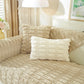 Bamboo-Style Sofa Towel, Faux Rabbit Fur Thickened Non-slip Seat Cushion Covers