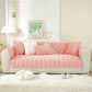 Bamboo-Style Sofa Towel, Faux Rabbit Fur Thickened Non-slip Seat Cushion Covers