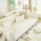 Bamboo-Style Sofa Towel, Faux Rabbit Fur Thickened Non-slip Seat Cushion Covers