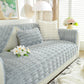 Bamboo-Style Sofa Towel, Faux Rabbit Fur Thickened Non-slip Seat Cushion Covers