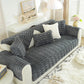 Bamboo-Style Sofa Towel, Faux Rabbit Fur Thickened Non-slip Seat Cushion Covers