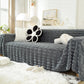 Fuzzy Fluffy Cozy Sofa Cover Blanket for Pets, Kids, Luxury Faux Fur Couch Cover Throw for Sofas