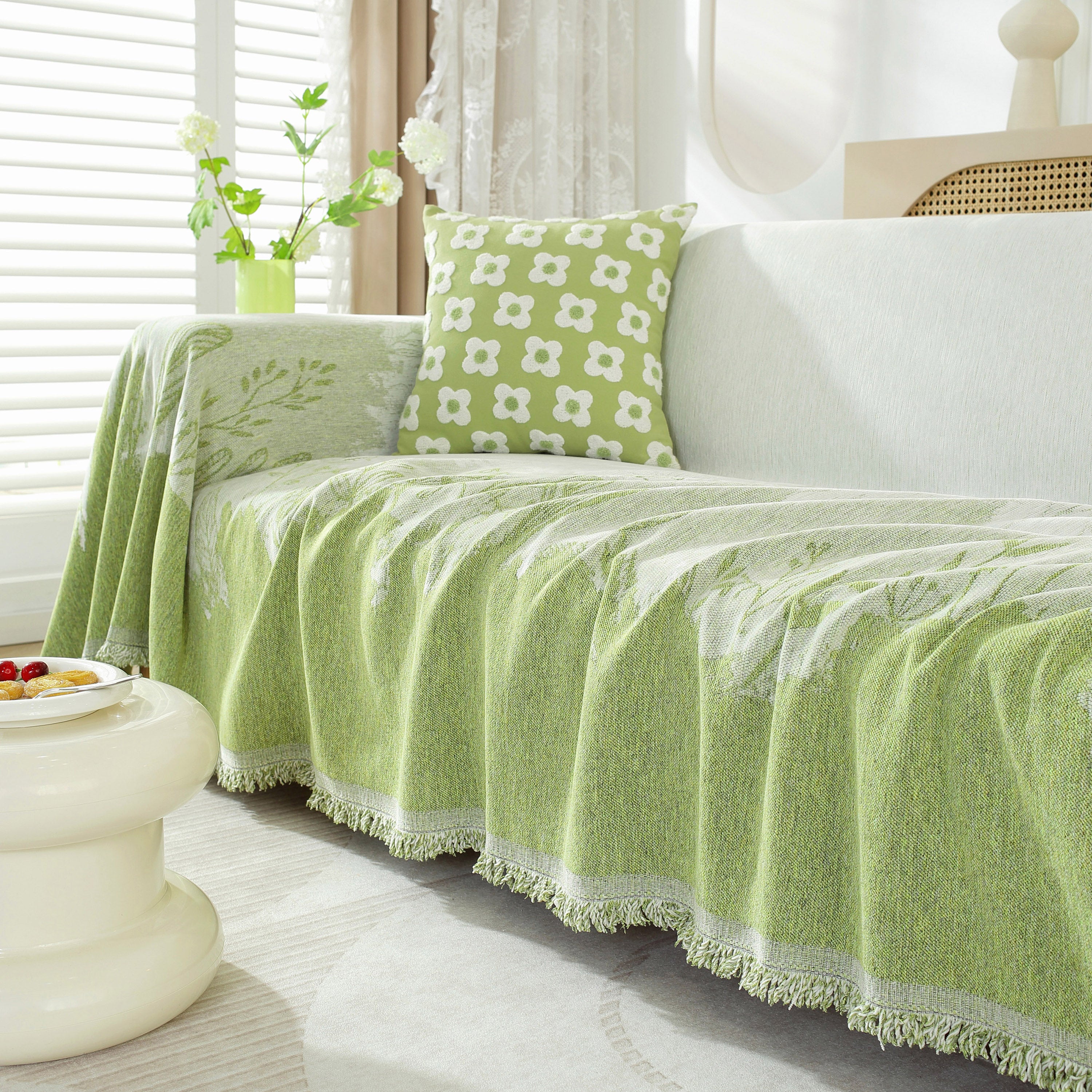 Lime green discount throws for sofas