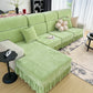 Universal Elastic Skirt Sofa Slipcover, Stretch Sofa Cushion Cover For Bedroom Office Living Room