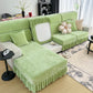 Universal Elastic Skirt Sofa Slipcover, Stretch Sofa Cushion Cover For Bedroom Office Living Room