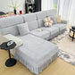 Universal Elastic Skirt Sofa Slipcover, Stretch Sofa Cushion Cover For Bedroom Office Living Room