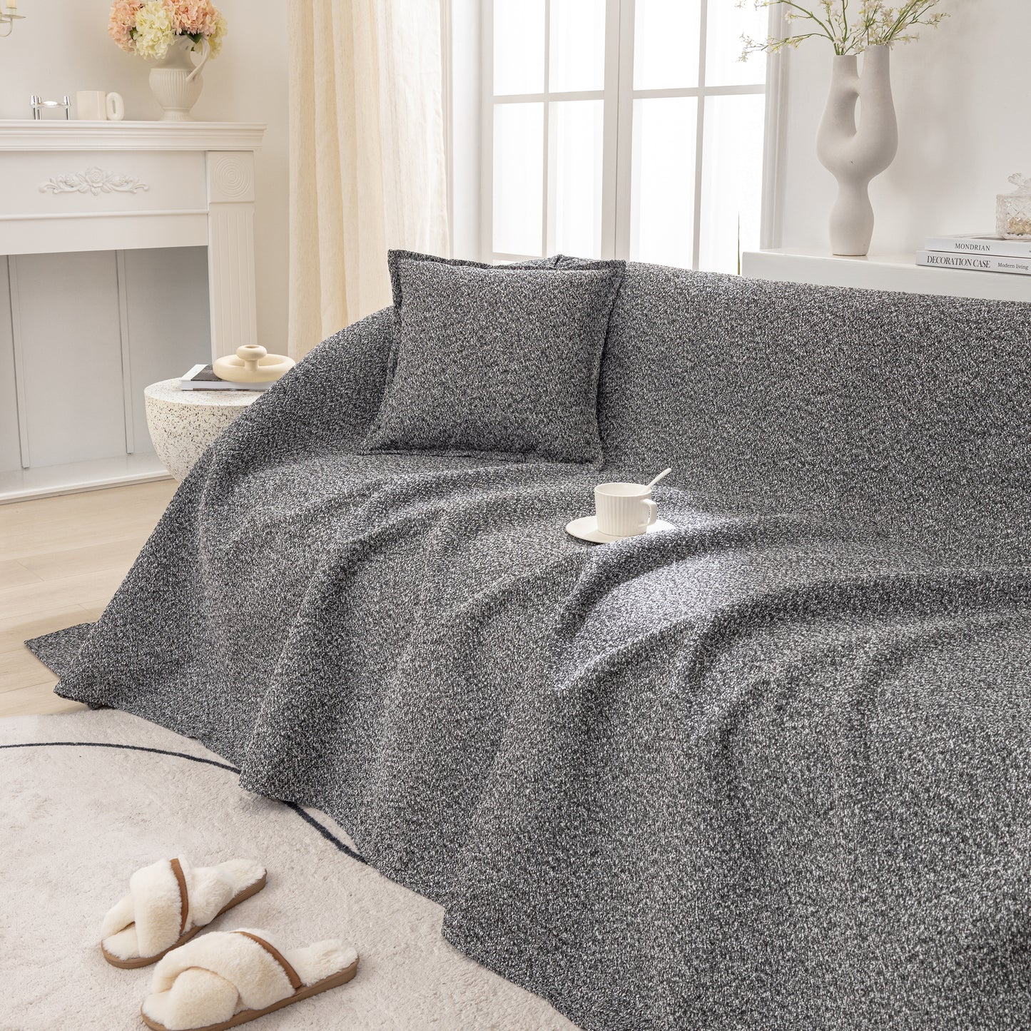 Couch Non Slip Covers for Sectionals, Sofa Cover Blanket, Extra Large Cover Throws for Couches