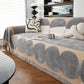 Chenille Circular Motif Sofa Protector Cover, Sofa Slipcovers L Shape, Sectional Sofa Couch Covers