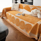 Chenille Circular Motif Sofa Protector Cover, Sofa Slipcovers L Shape, Sectional Sofa Couch Covers