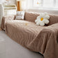 Thick Plush Jacquard Velvet Throw Blanket on Sofa, Sofa Slipcovers and Sectional Sofa Covers