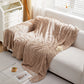 Thick Plush Jacquard Velvet Throw Blanket on Sofa, Sofa Slipcovers and Sectional Sofa Covers