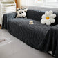 Thick Plush Jacquard Velvet Throw Blanket on Sofa, Sofa Slipcovers and Sectional Sofa Covers