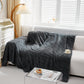 Thick Plush Jacquard Velvet Throw Blanket on Sofa, Sofa Slipcovers and Sectional Sofa Covers