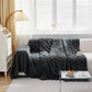 Thick Plush Jacquard Velvet Throw Blanket on Sofa, Sofa Slipcovers and Sectional Sofa Covers