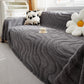 Thick Plush Jacquard Velvet Throw Blanket on Sofa, Sofa Slipcovers and Sectional Sofa Covers