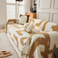 Chenille Abstract Soft Thick Reversible Oversized Couch Cover Blanket, Blanket on Sofa and The Couch