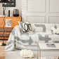 Chenille Abstract Soft Thick Reversible Oversized Couch Cover Blanket, Blanket on Sofa and The Couch