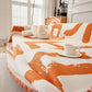 Chenille Abstract Soft Thick Reversible Oversized Couch Cover Blanket, Blanket on Sofa and The Couch