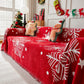 Merry Christmas Cozy Chenille Couch Cover Blanket, Non Slip Sofa Cover, Furniture Covers for Pets