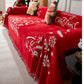 Merry Christmas Cozy Chenille Couch Cover Blanket, Non Slip Sofa Cover, Furniture Covers for Pets